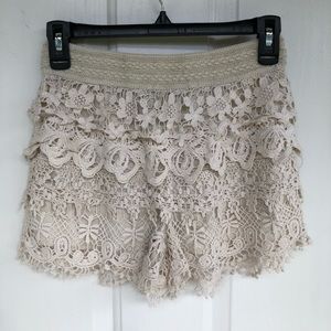 Crochet Flowy Shorts
